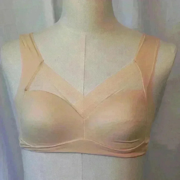 New. 3-pack Pull On Bras. Size Large. Stretch. Pink, Black, Grey. Lace Detail. - Picture 4 of 11